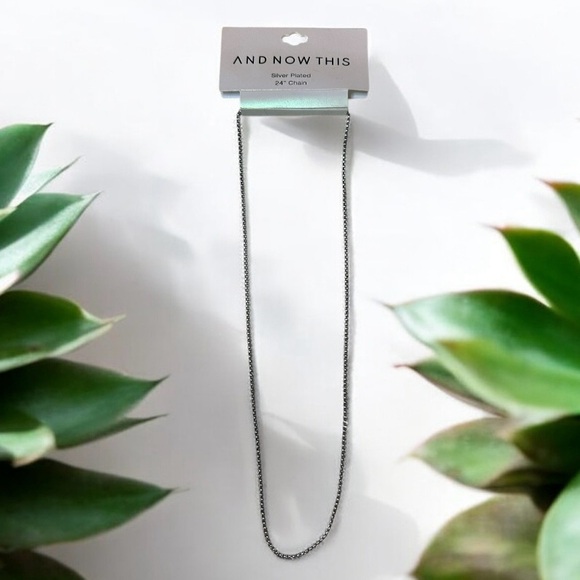 AND NOW THIS Silver Plated 24" Chain - Picture 6 of 6